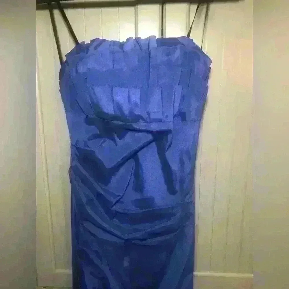 B. Darlin Strapless blue gown - Picture 4 of 7